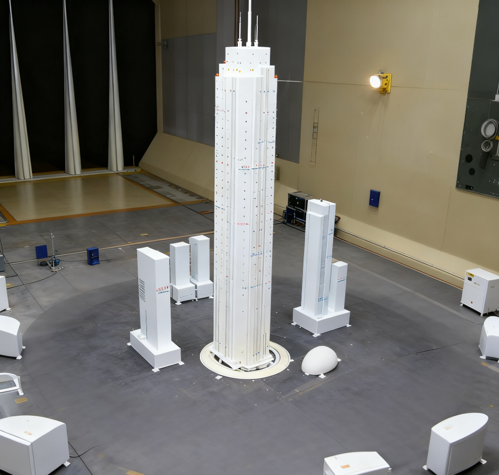 风洞试验中超高层建筑风压分布试验